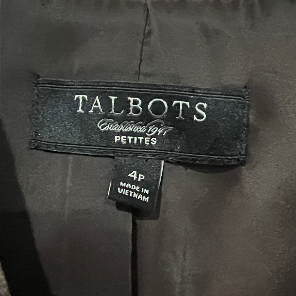 Talbots Leopard Print Blazer Sz 4P - Picture 3 of 7